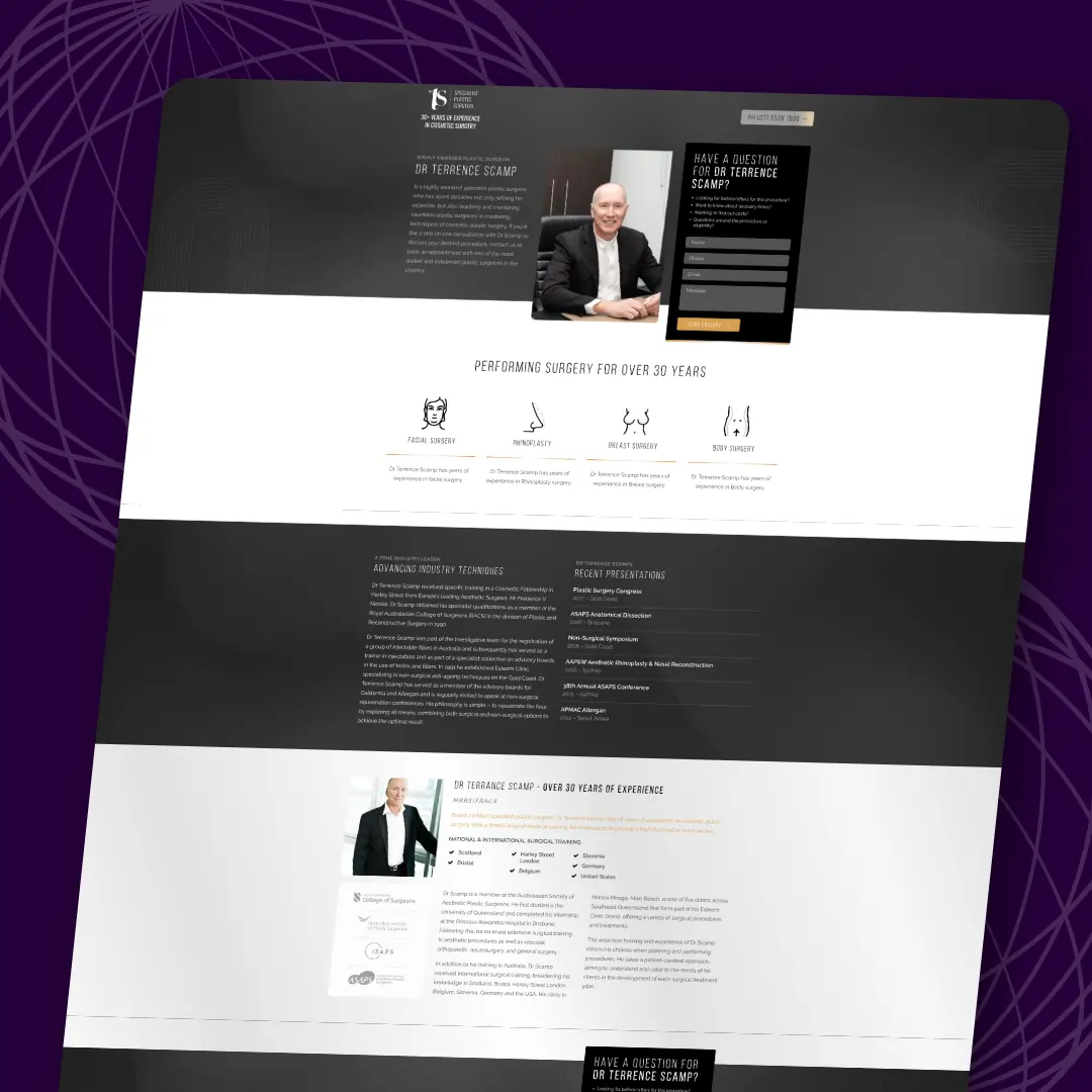 Wordpress website design on the Gold Coast with in-person service. Wordpress management for Doctors and the medical industry.